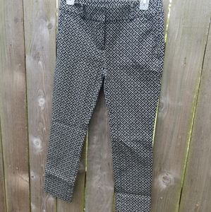 Ann Taylor Loft Print Pants 4P